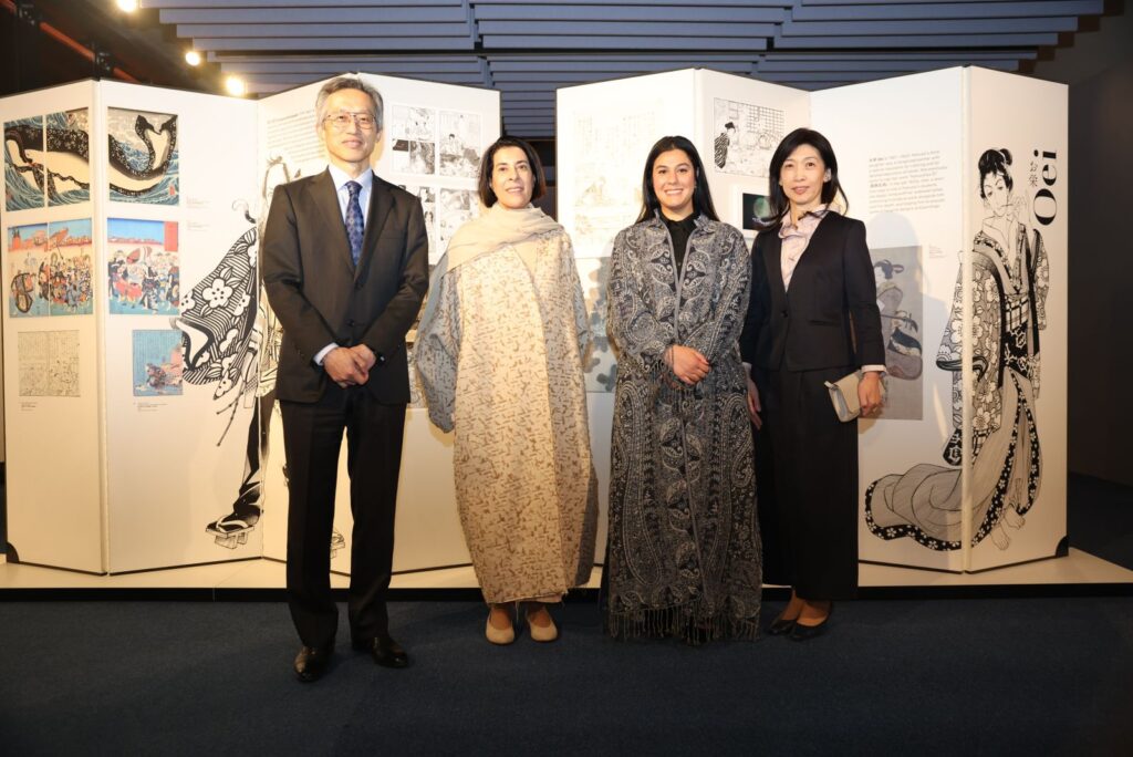 大使は式典でスピーチを行い、「伝統的なものから現代的なものまで、より多くのサウジアラビアの人々が日本文化を楽しんでいるのを見るのは喜ばしいことだ」と述べた。(提供)