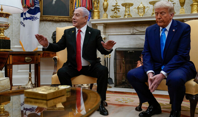 ドナルド・トランプ米大統領とベンヤミン・ネタニヤフ・イスラエル首相は2025年2月4日、米ワシントンのホワイトハウスで会談した。(ロイター）