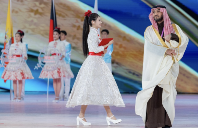サウジアラビアは金曜日、アジアオリンピック評議会の旗を正式に受け取り、2029年の第10回アジア冬季競技大会開催に向けた準備を開始した。(X/@TeamSaudi)