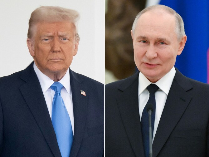 ドナルド・トランプ米大統領とロシアのプーチン大統領。(ファイル/AFP)
