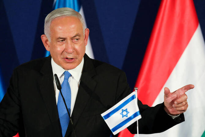 イスラエルの首相ベンヤミン・ネタニヤフは、国内治安機関のトップを誰が務めるかを決めるのは政府の役割だと主張した。(ロイター)