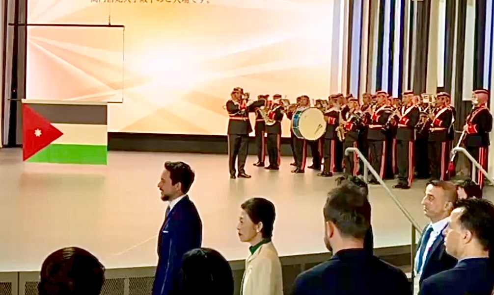 イベントは、ヨルダンと日本の国歌斉唱で幕を開けた。(ANJ)