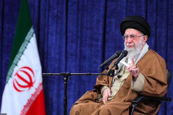 イランの最高指導者、アヤトラ・アリ・ハメネイ師。(Khamenei.ir/AFP)
