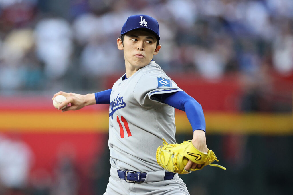 ドジャースは、佐々木が全力投球に不安を感じていたため、ここ数日間、彼の投球練習を中止していた。(AFP)