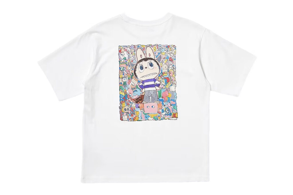 ユニクロのUT(ユニクロTシャツ)グラフィックシリーズの一部であるこのコレクションには、黒、白、グレー、ピンクの4色のTシャツデザインがある。 (ユニクロ)