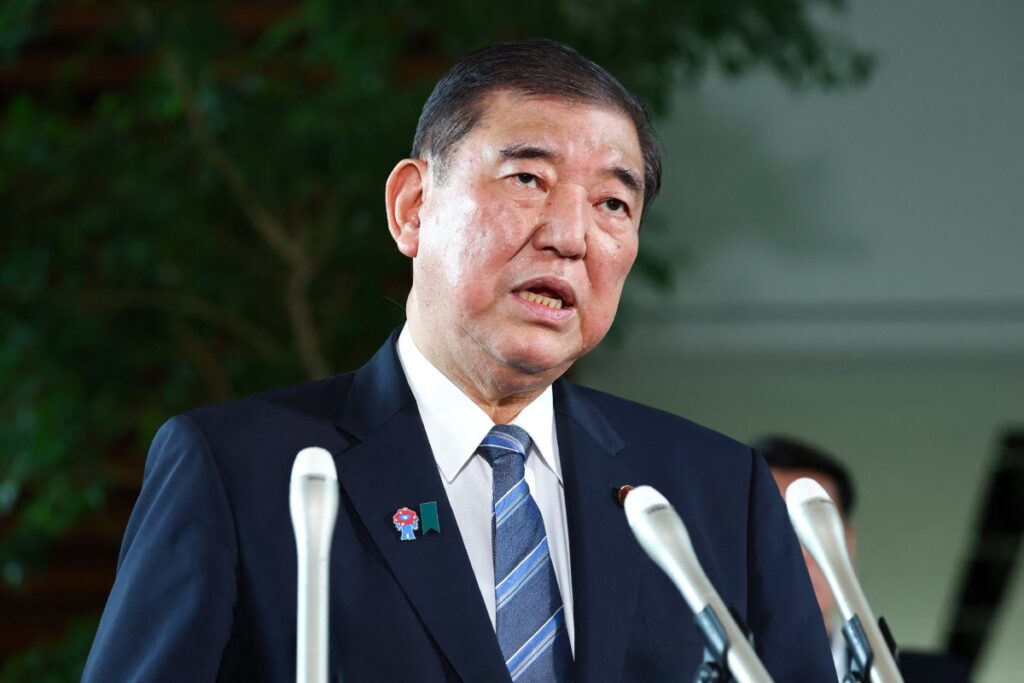 しかし、石田氏は、米国との関税交渉は具体的な内容には触れずに、着実な進展を見せていると述べた。(AFP)