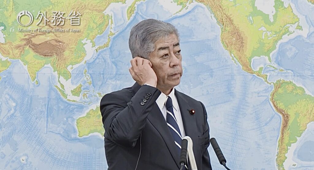 岩屋氏は、日本は安全保障上の課題に直面しており、さまざまな問題について外交的解決が必要であると述べた。(MOFA)