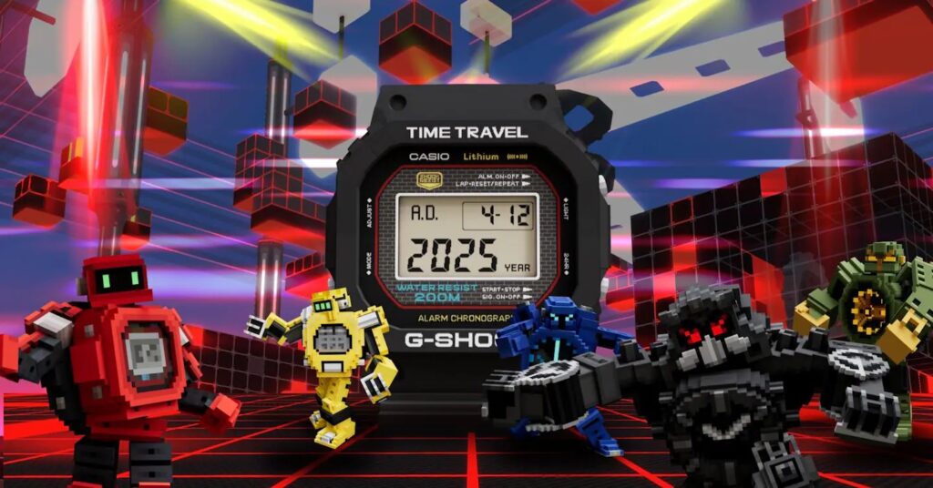 G-SHOCKをモチーフにしたアバターやNFTアイテムが販売される。(Via Casio）