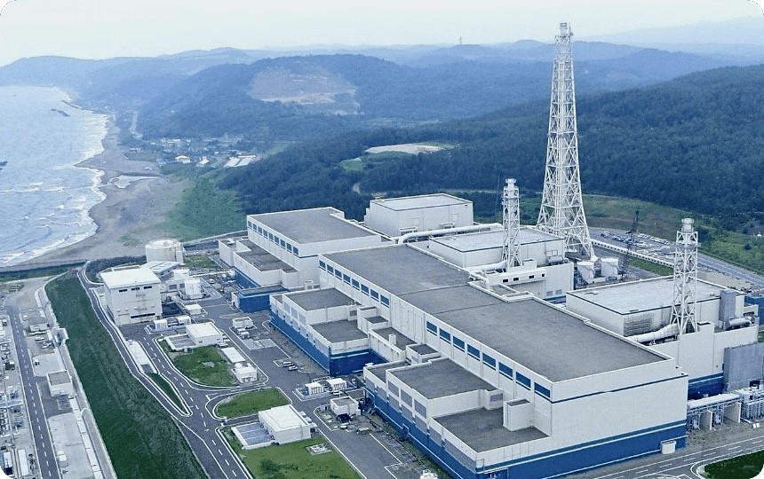 柏崎刈羽原子力発電所。(東京電力)